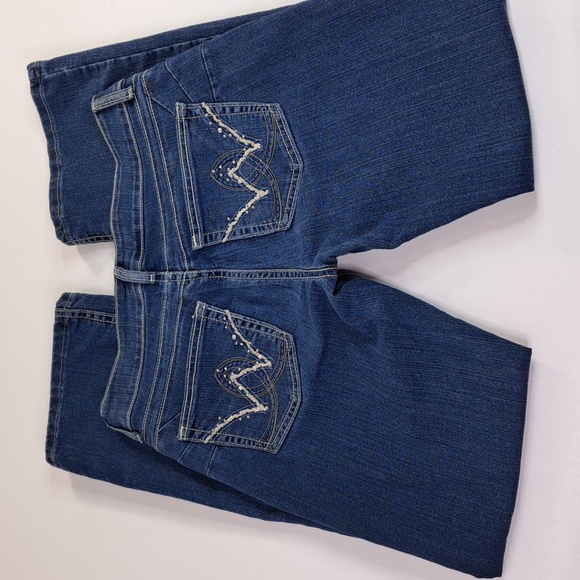 Wrangler Bootcut Mid-Rise Blue Jeans Size 7/8 ×32 Style 10MWBAR - Picture 3 of 15